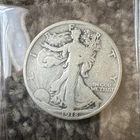 Liberty Walking 1918-D 50C Silver 0.9 Business KM#142 Denver Mint Mark