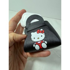 Hello Kitty Black Handbag Airpods Case Cover With Keychain Mirror Charm Strap