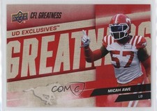 2024 Upper Deck CFL CFL Greatness Exclusives /100 Micah Awe #95 0wr