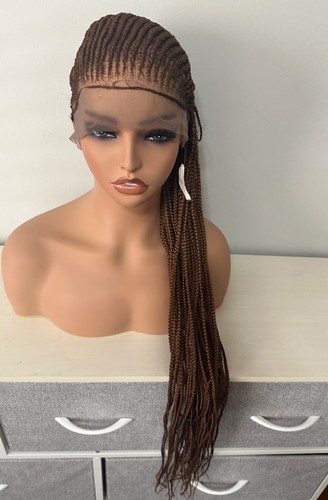 African braid- full lace braid cornrows braided wigs 32 inch.. FREE SHIPPING USA - Picture 3 of 12