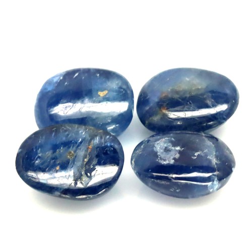 12.55 CT. Heated 4Pcs Blue Sapphire Madagascar Oval Cabochon - Picture 3 of 3