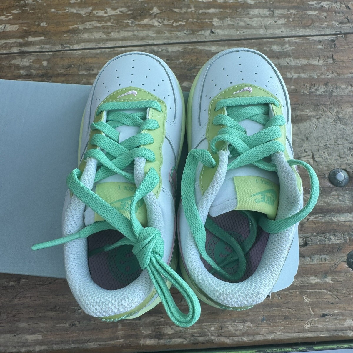 Vintage Nike Air Force 1 Perfect Pink Lime DS New In Box 314221