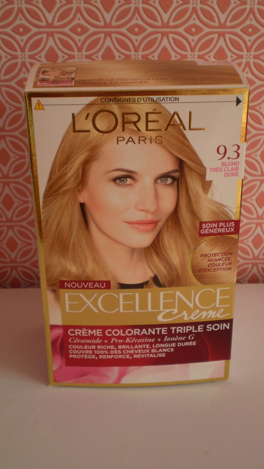 Coloration L'Oréal Excellence Crème N°9.3 Blond Très Clair Doré Lot de 2