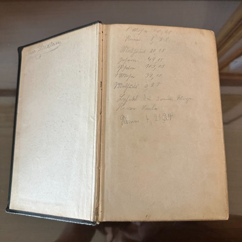 Antike deutsche Bibel Stempel Heilige Schrift Martin Luther Übersetzung Familiennamen - Bild 10 von 14