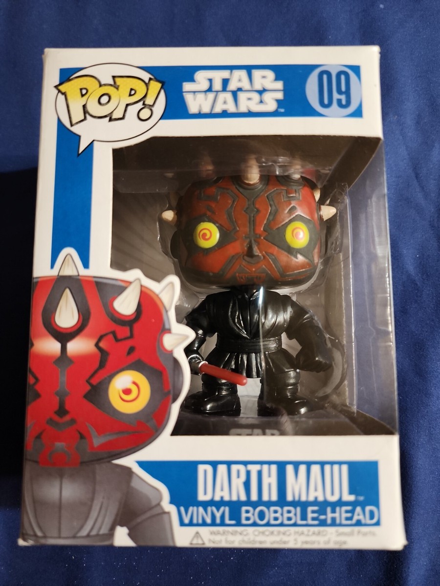 Funko Pop Darth Maul 09 Large Font 1st Edition Blue Box Star Wars
