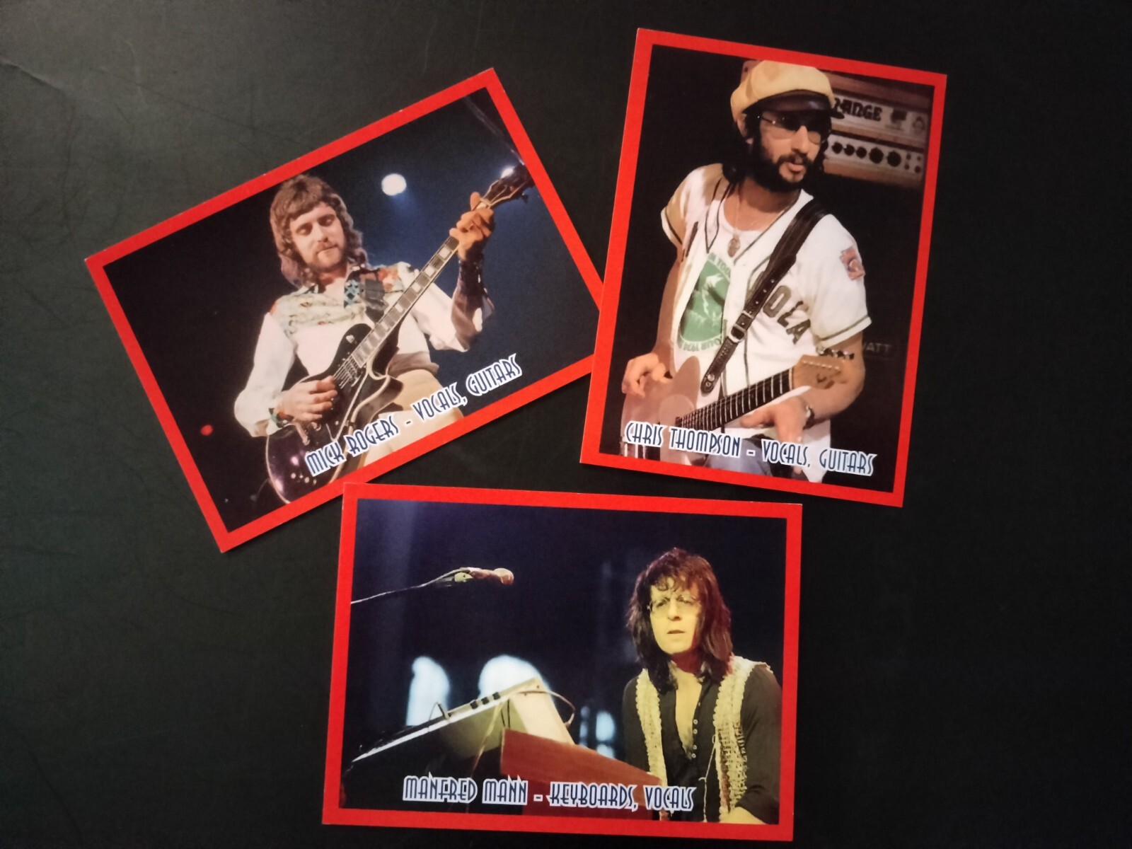 J2 Classic Rock Cards🎶 lot of (3) MANFRED MANN EARTH BAND pack fresh ...