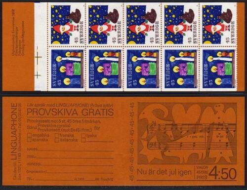 Sweden 951-952a booklet,953,MNH.Mi MH 37,778. Christmas 1972.Candles,Santa Claus - Picture 1 of 2