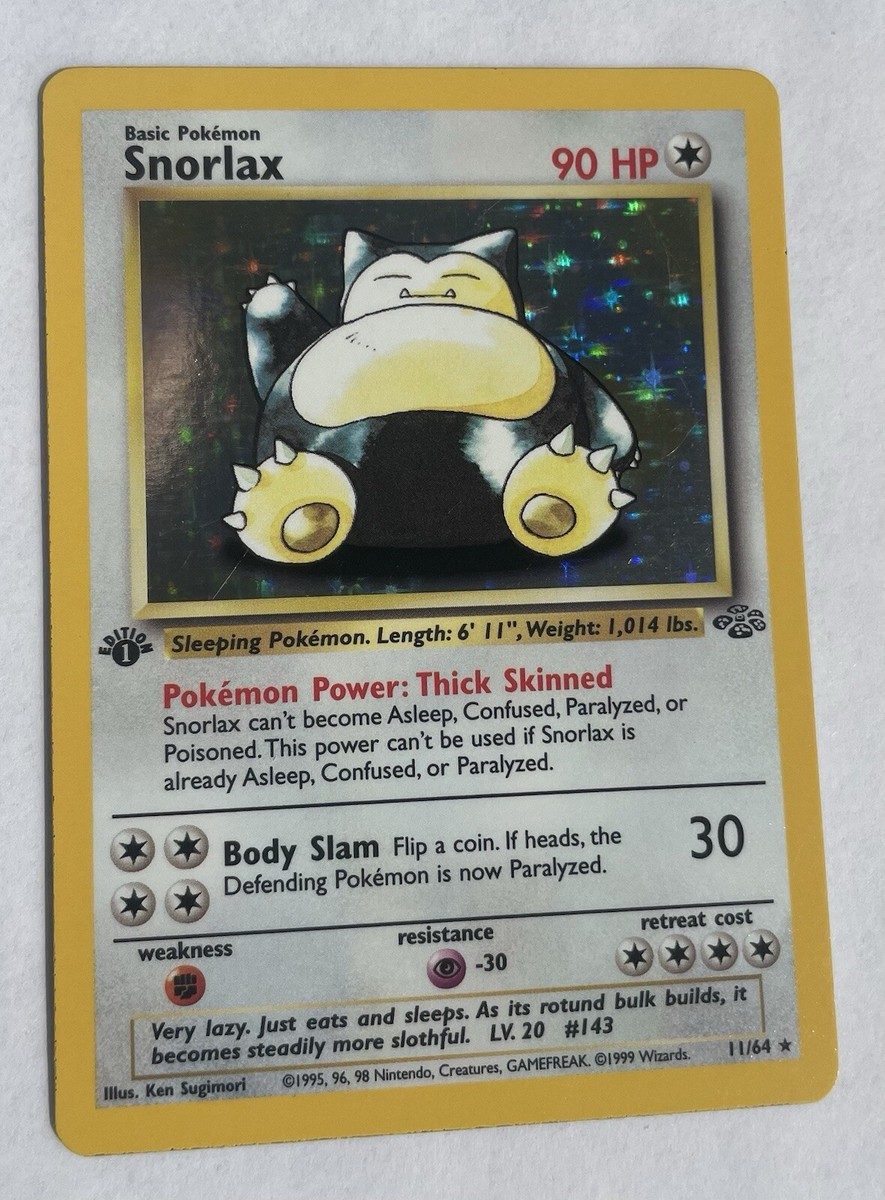 ポケモン - Snorlax カビゴン 1ED 1st Edition 英語版 11/64 ポケモン - Snorlax カビゴン 1ED 1st Edition 英語版 11/64