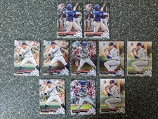 2017 BowmanDraft LA Dodgers 10 Lot Yusniel Diaz, Morgan Cooper, Connor Wong, Ect
