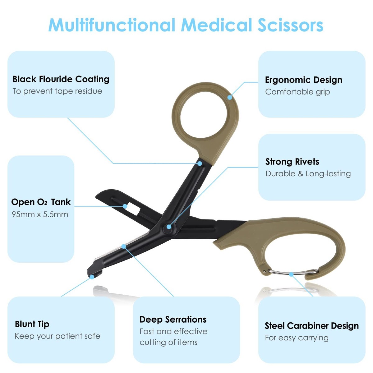 Athletic Training Scissors ODM 2-Pack Paramedic EMT Trauma Shears