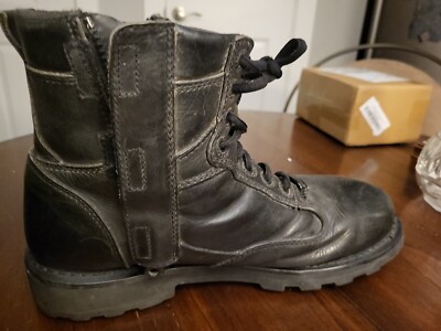 Harley Davidson Black Lace Up / side Zip Riding Boots 93074  display picture 1
