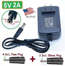 5V 2A AC/DC Adapter for CCTV Cameras / Home Electronics with 2 Power Plug Tips