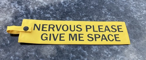 HIGHLY VISIBLE DOG LEAD SLEEVE NERVOUS REACTIVE OR ANY TEXT GREEN YELLOW BLUE - Bild 12 von 43