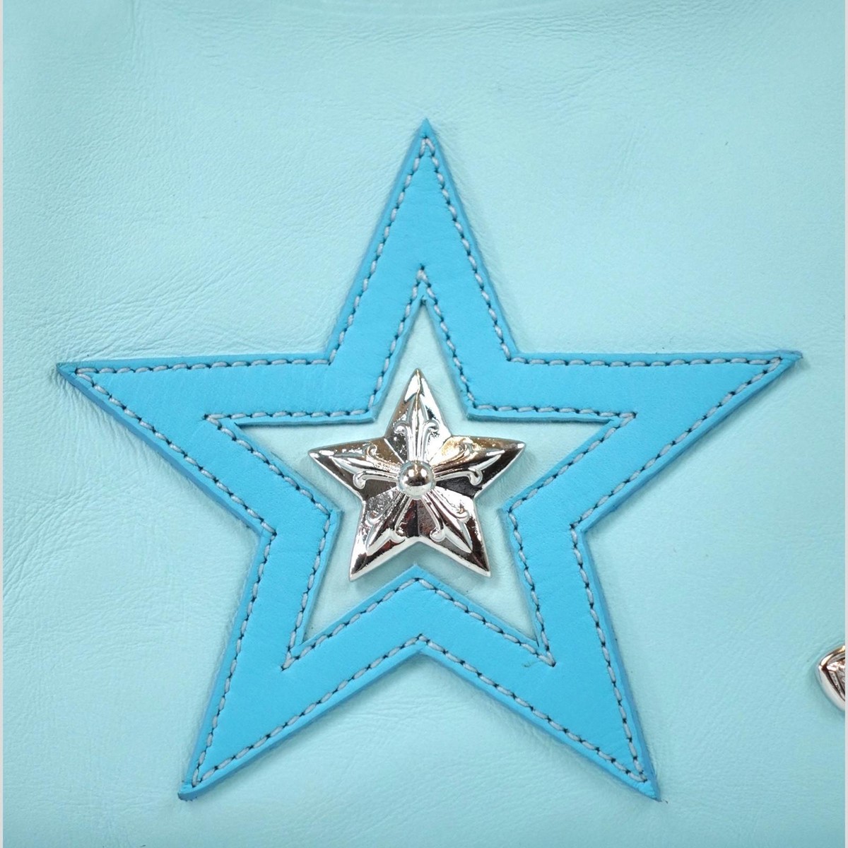 Chrome Hearts Star Patch Nip & Tuck Bag in Blue | eBay