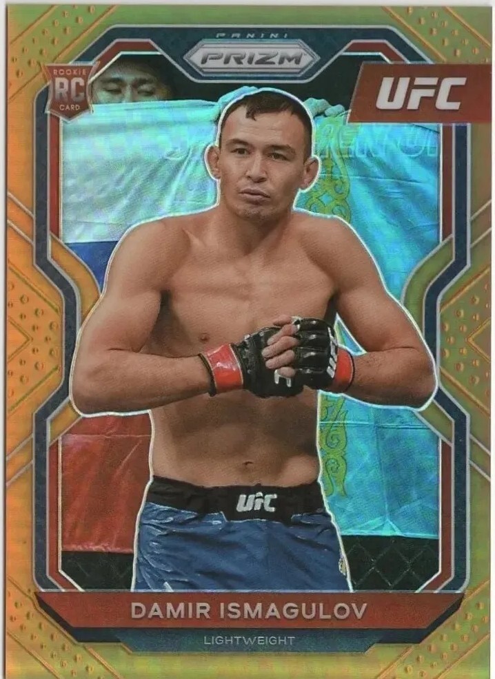 2021 Panini Prizm UFC Damir Ismagulov Orange Prizm Rookie Card RC /99