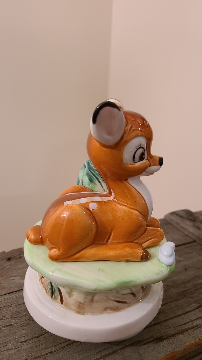 Vintage Walt Disney Schmid Bambi Rotating Music Box | eBay