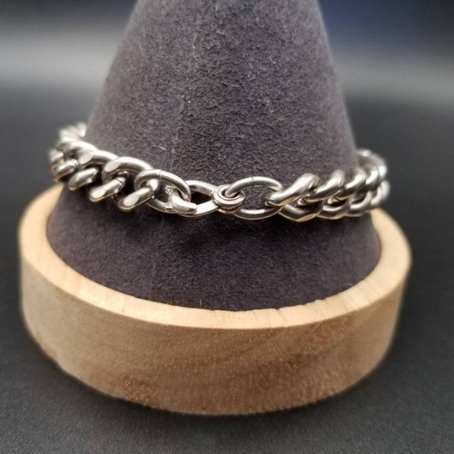 Men's Elco Vintage ID Tag Bracelet 1960s Kihei Chain 21cm 49g - Picture 3 of 9