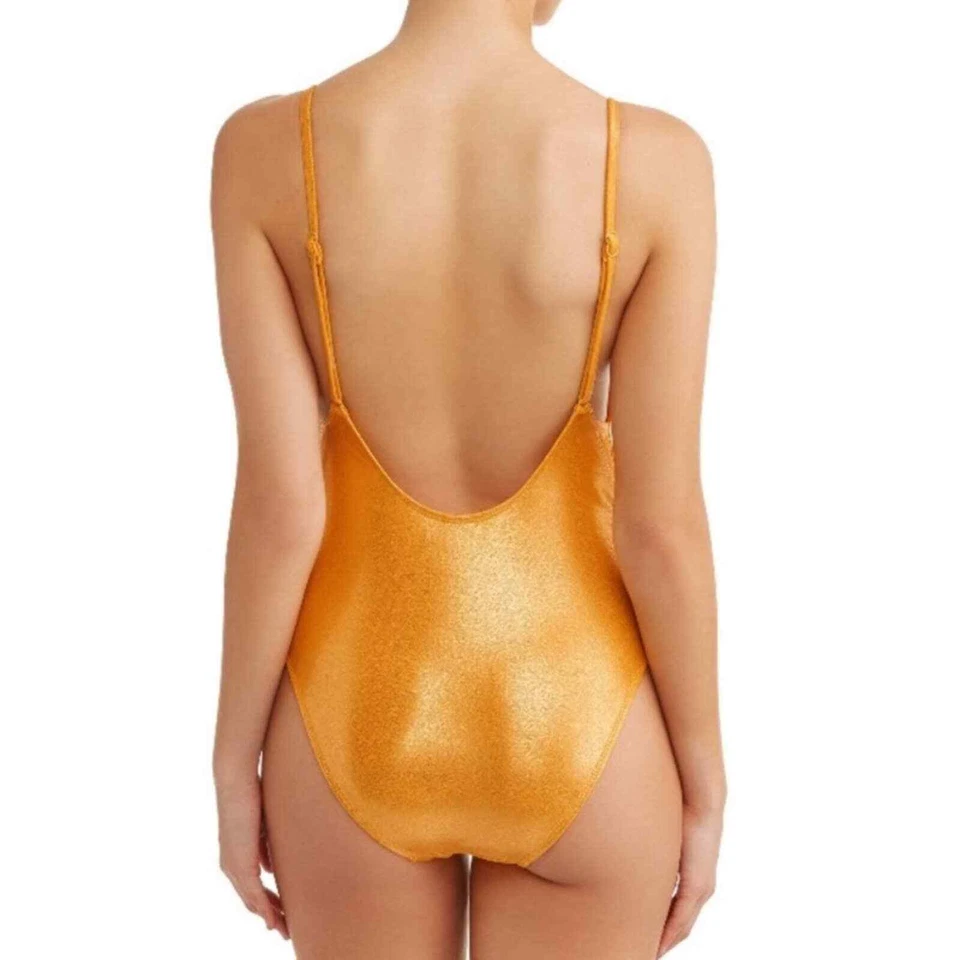 Купальник цельный Swim & Tonic с золотой фольгой размер S - Изображение 2 из 4
