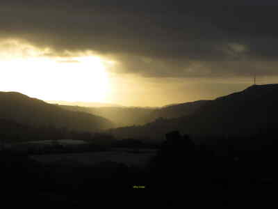 Photo 12x8 View down the Rhymney Valley soon after sunrise  c2015