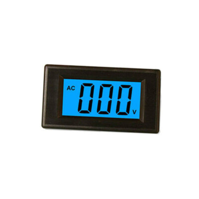 4-Wire 3 1/2 Digital Blue LCD AC 0-500V Volt Panel Meter Voltage Power Supply