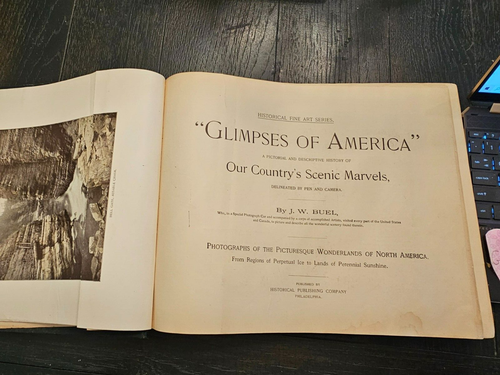 Glimpses of America Country's Scenic Marvels Fine Art Series Book Buel 1894 BX17 - Picture 15 of 17