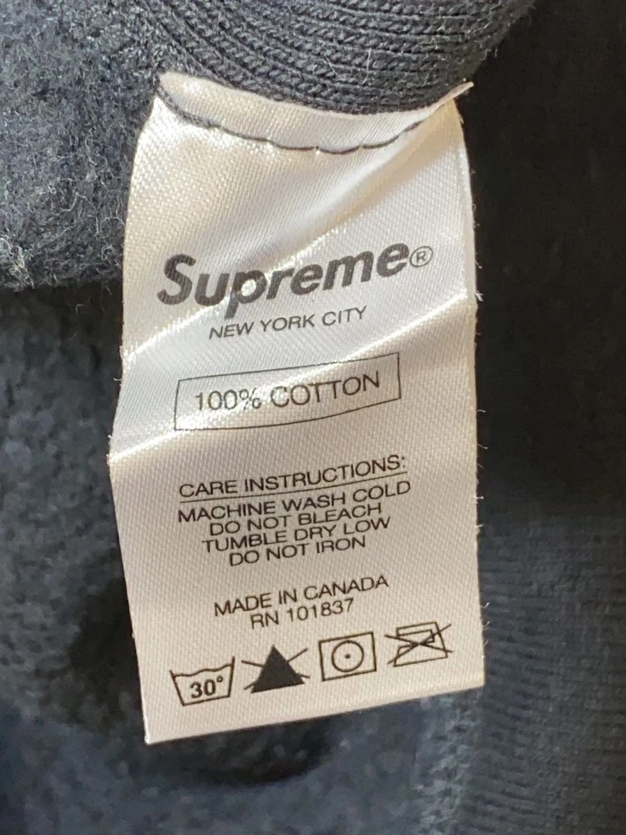 Felpa Supreme nera S usata