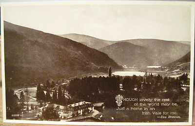 Irish Postcard AN IRISH VALE FOR ME Glendalough Wicklow Ireland Eva Brennan