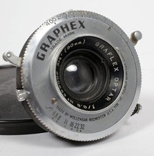 Wollensak Raptar 90mm F6.8 wide angle lens for 4X5 READ Graflex Optar 8525