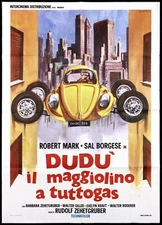 DUDU THE ALL-GAS BEETLE MOVIE POSTER 1973 SUPER WHEELS MOVIE POSTER 2F