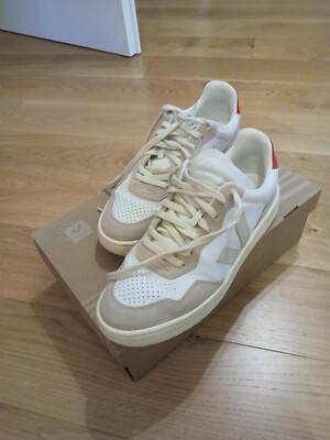 VEJA V-90 Leather AEGEAN Project, 41, White Pierre Pekin, Sneaker, Turnschuhe