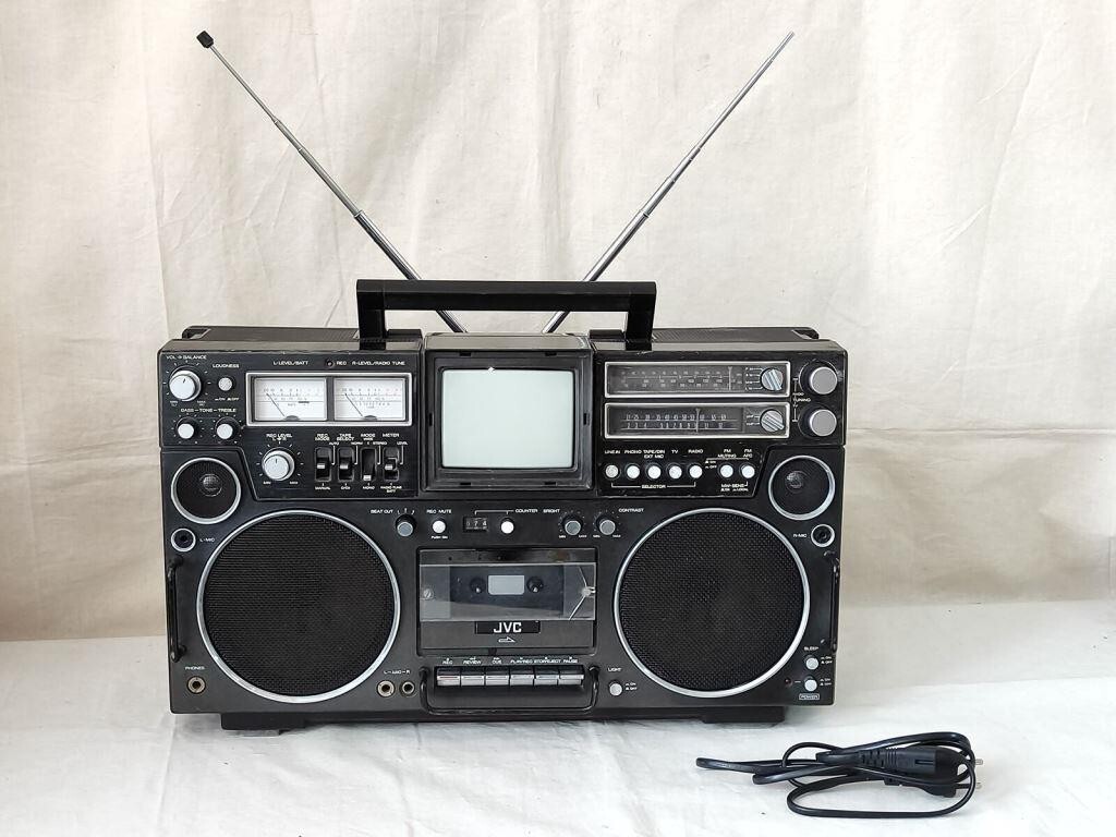 Vintage JVC 3090EN Boombox Ghettoblaster Cassette Radio TV - Super