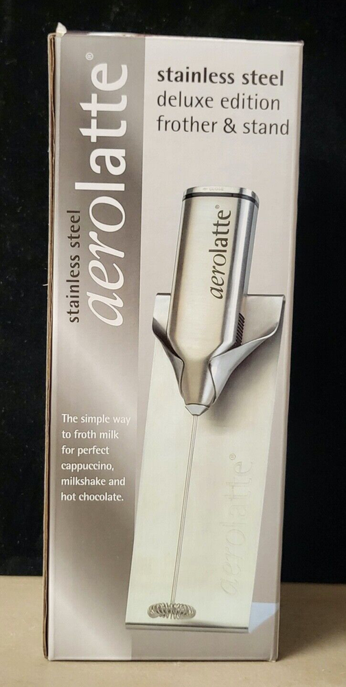 Aerolatte Deluxe Edition Milk Frother with Stand, Stainless Steel Aerolatte Deluxe Edition Milk Frother with Stand, Stainless Steel