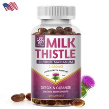 Liver Cleanse Detox Milk Thistle Extracts Silymarin Marianum With Dandelion Root