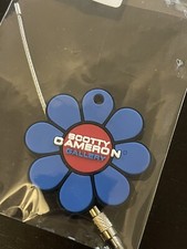 SCOTTY CAMERON Gallery Limited CIRCLE T FLOWER POWER Key fob  New BLUE/RED