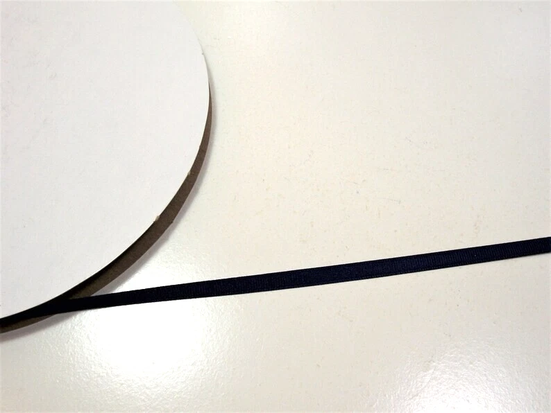 Light Navy Blue Grosgrain Ribbon 1/4 inch wide x 10 yards Schiff Polyester B51 - Image 3 of 4