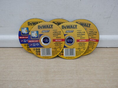 5 X DEWALT DT43902 125 MM X 1 MM INOX EDELSTAHL TRENNSCHLEIFSCHEIBEN 