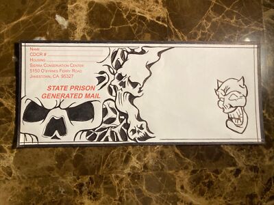 Prison Envelope Sign Prison Art 9.5x4 Envelope Sierra Conservation Center | eBay