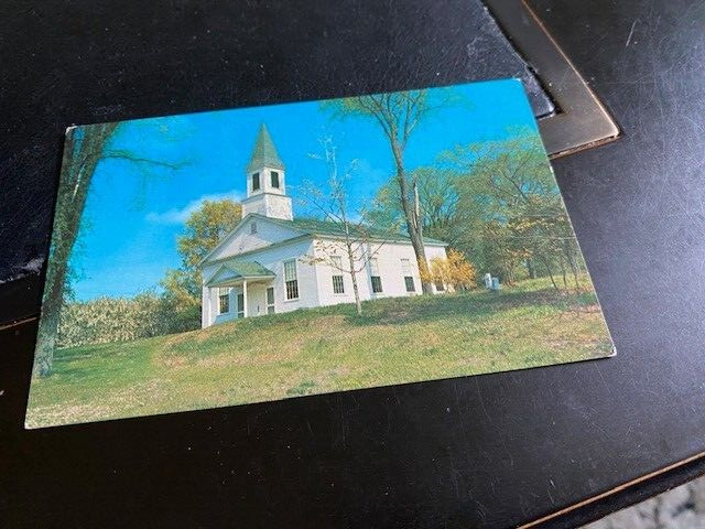 OMENA MI MICHIGAN postcard Leelanau County PResbyterian church ca 1970