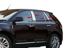 For 2007-2014 Lincoln Mkxford Edge 8pc Stainless Steel Chrome Pillar Post