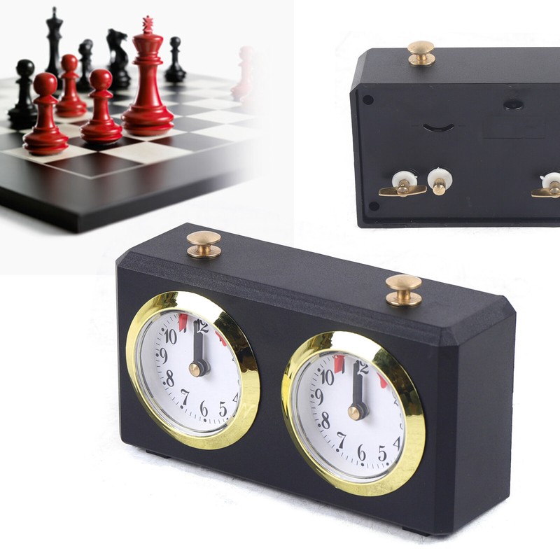 Chess Clock Alarm Chess Timer Mechanical Analog Chess Clock for Board Game Inter