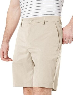 Amazon Essentials Men's Classic Fit Stretch Golf Shorts Stone SZ 38