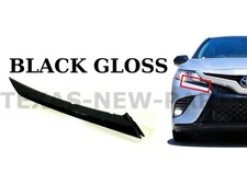 Fits 2018-2024 Toyota Camry Right Front Headlight Trim Molding Gloss Black