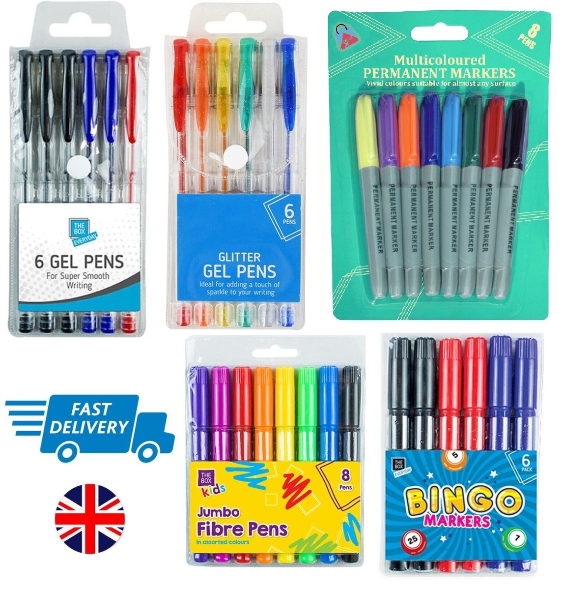 Pens Markers Fine Colour Drawing Home School Office Stylish