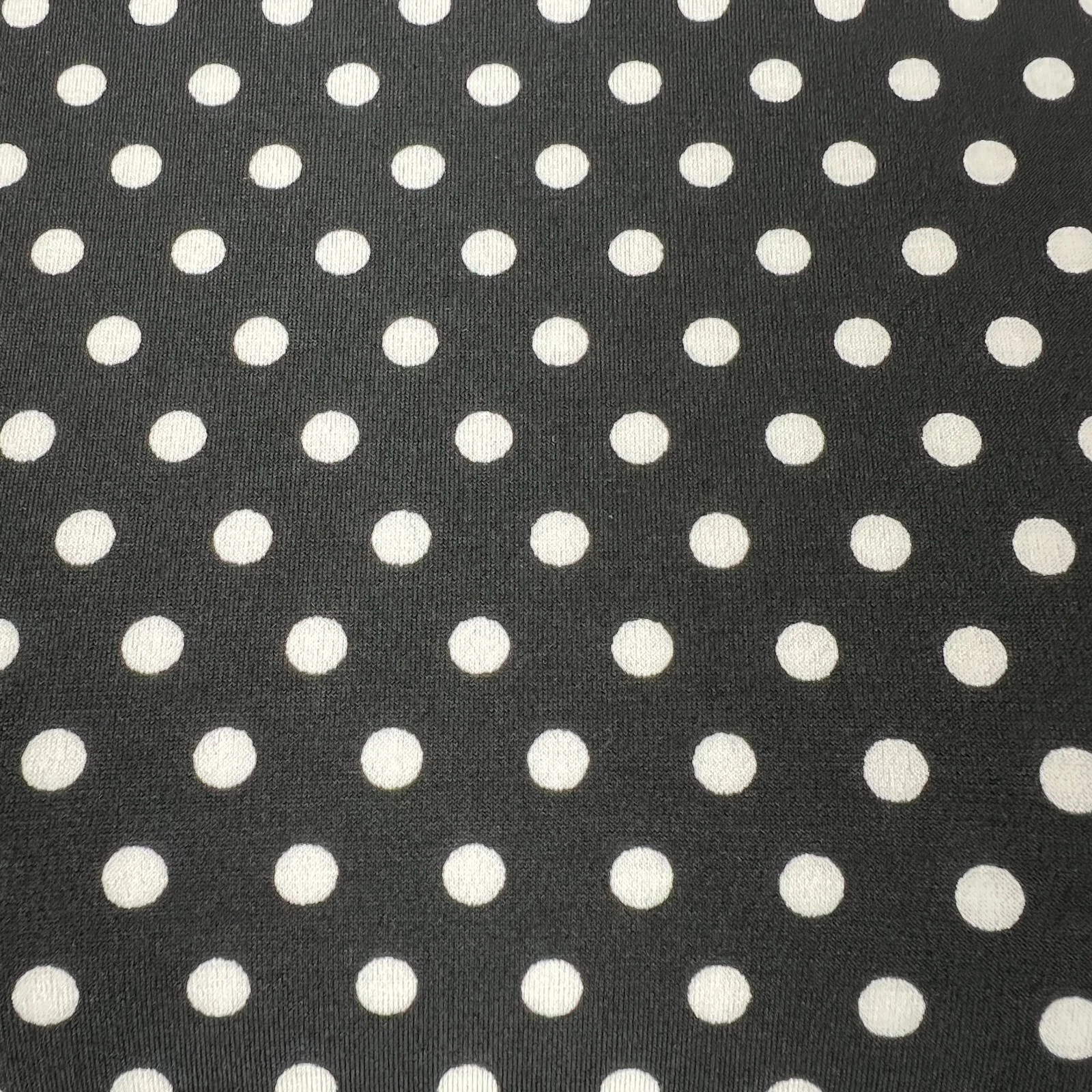 Abito Michael Kors donna medio nero bianco a pois manica lunga cambio M nuovo