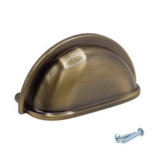 Antiguo armario de cocina de latón puerta taza tirador manijas armario cajón dormitorio 76 mm