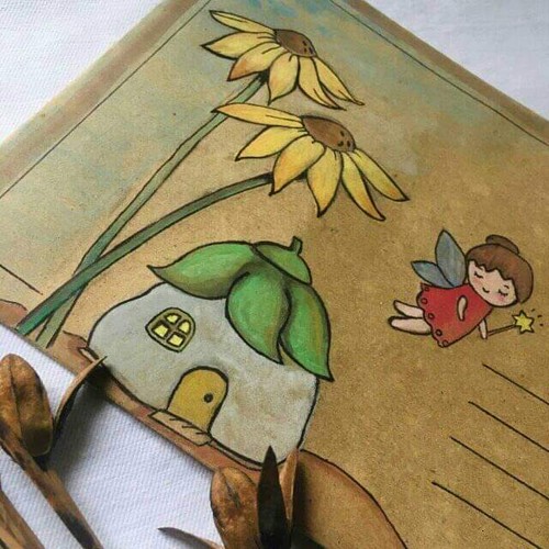 Handmade Envelopes Hand Painted Seasonal Christmas Gifts Summer Greeting Cards - Picture 16 of 21