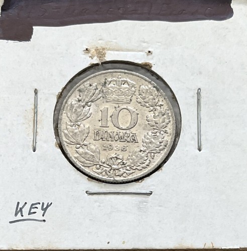 YUGOSLAVIA PETAR II 1938 10 DINARA VERY NICE CONDITION G2 - Picture 3 of 3