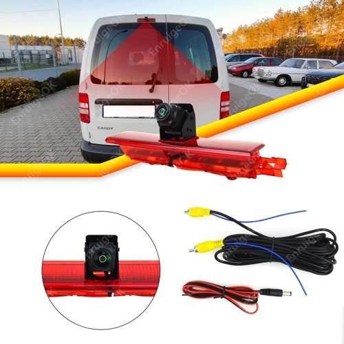 7'' Mirror Monitor & Brake Light Rear View Reverse Camera for VW Caddy 2003-2015 - Picture 4 of 18