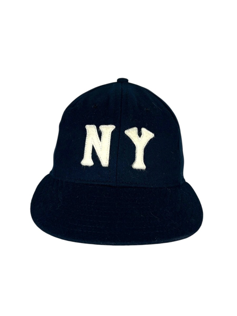 Ebbets Field Flannels Unisex NY Yankees Vintage Hat Size 7 Navy