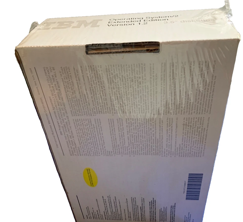 Vintage Rare IBM OS/2 Ext. Ver 1.2. Lowest Price On EBAY 80s Still Wrapped Up - Image 3 of 3